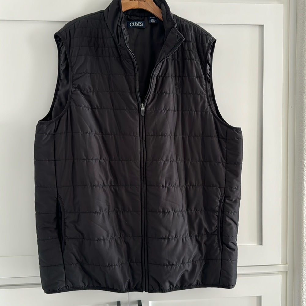 Men’s Chaps Black Vest XLT